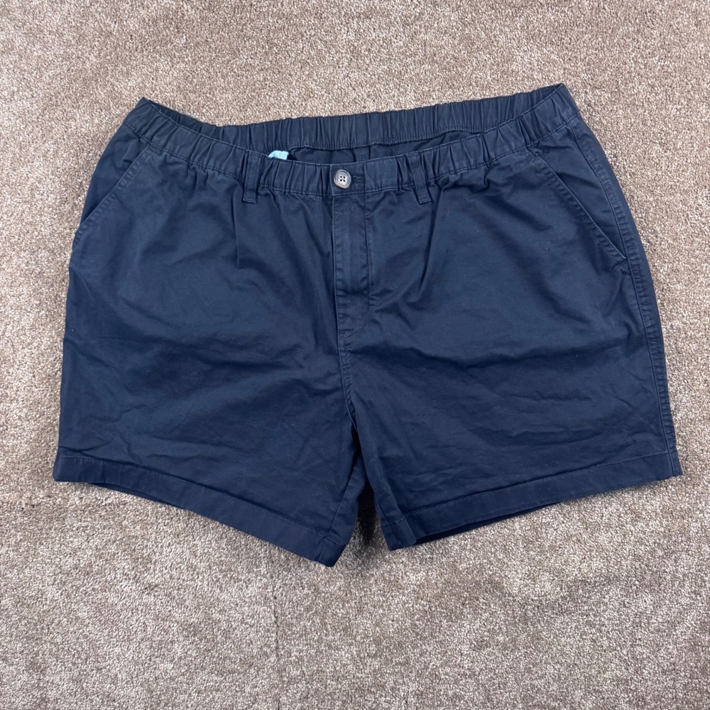 Chubbies Mens Everywear Shorts Black Stretch Cotton 5.5 Inseam XXL SM22BAS0032‎